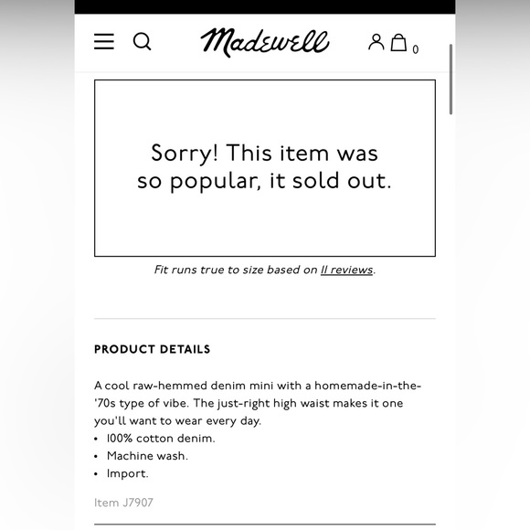 Madewell Reworked Rigid Straight denim skirt - Picture 3 of 8